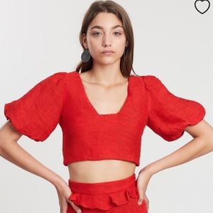 Elliatt Red Felice Top